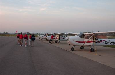 Students at Skyhaven Airport