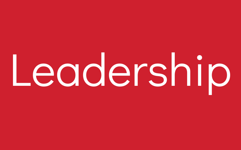 Image that says Leadership