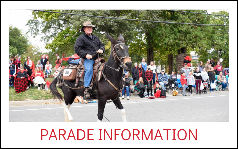 Button for Parade Information featuring past parade