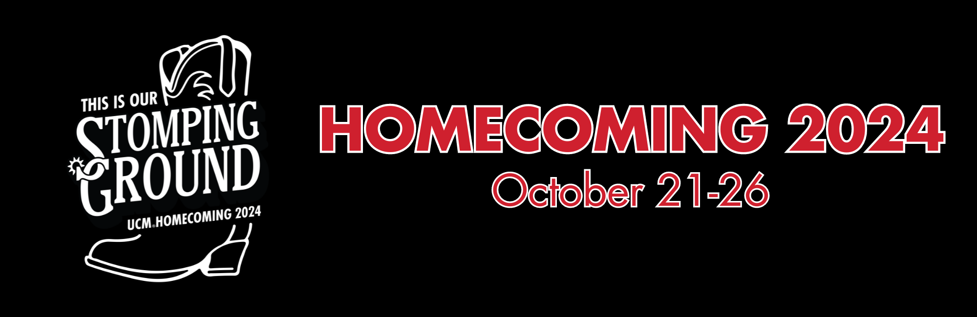 Banner adverstising Homecoming 2024, October 21-26