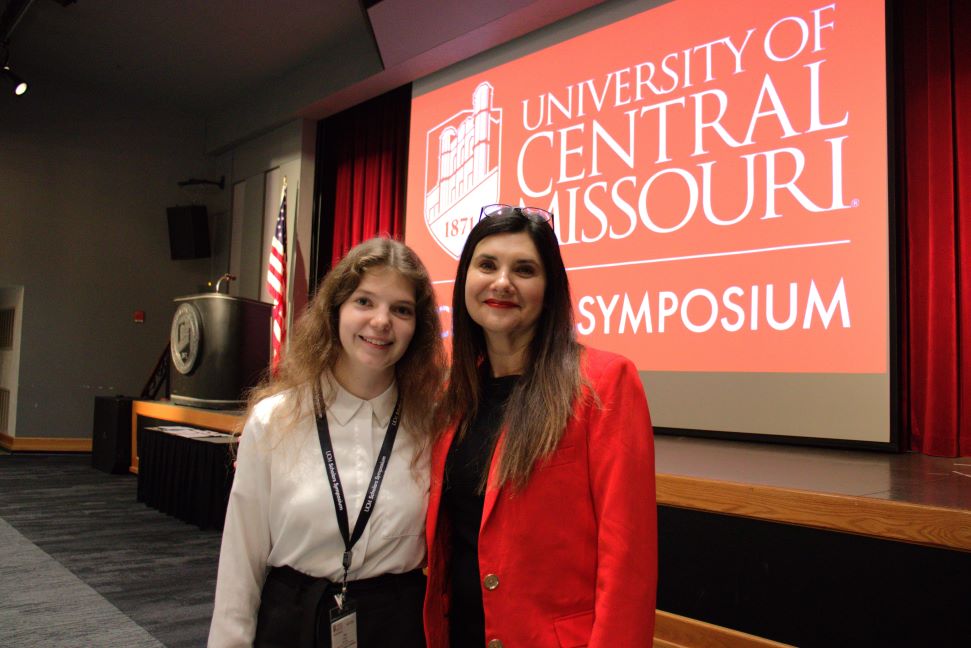 Undergraduate student with faculty member. Undergraduate student with faculty member.