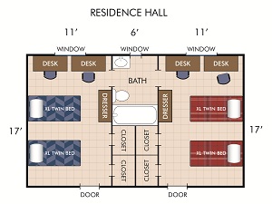 Ellis Complex East North And South Halls