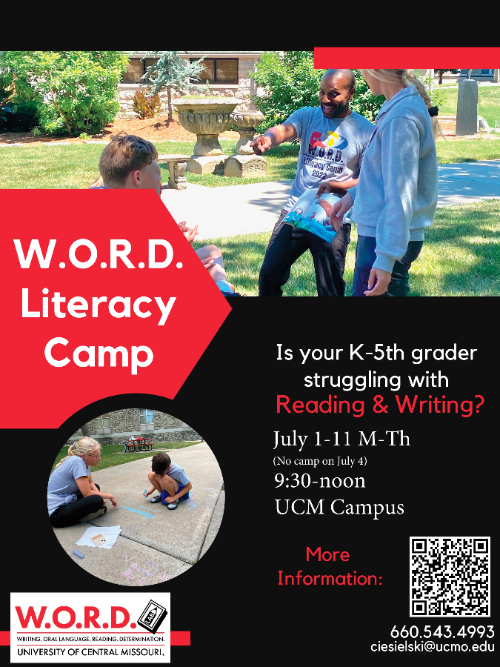 Flyer for WORD camp summer 2024