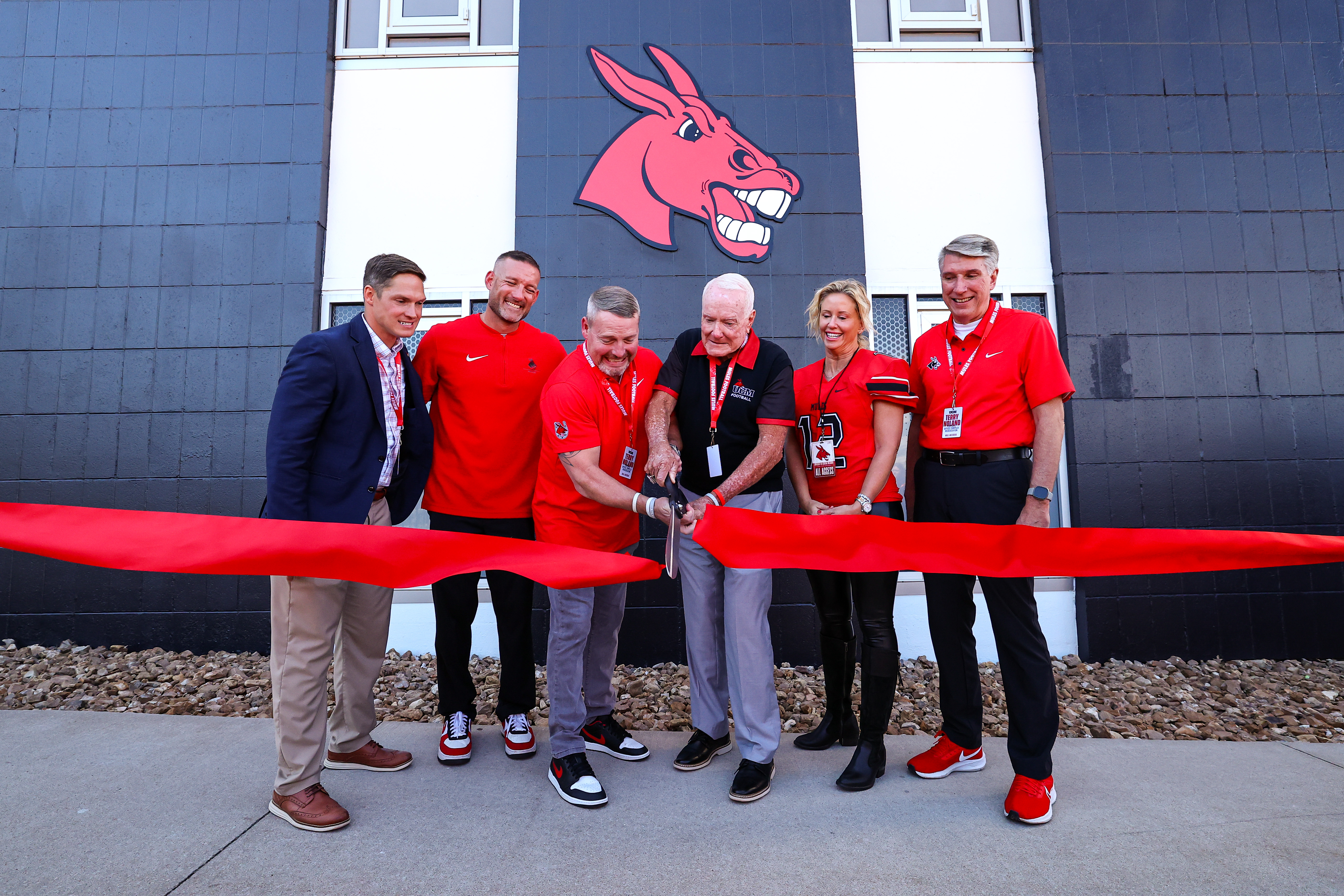 Terry Noland Football Office Complex ribbon cutting ceremony