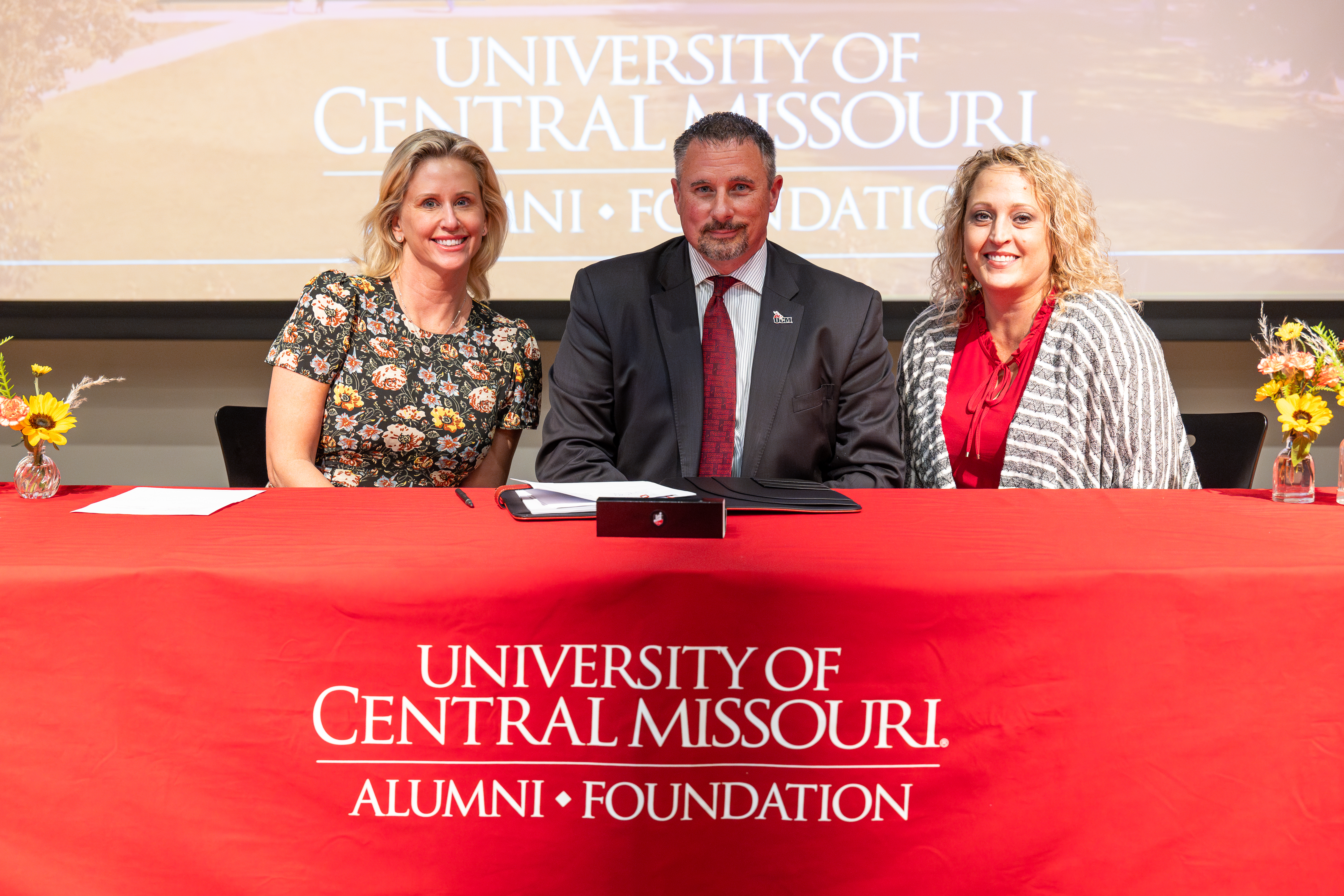 Courtney Goddard, Brian Hughes and Kathy Hughes