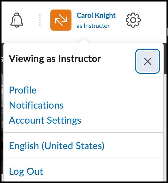 Profile and Account Settings area