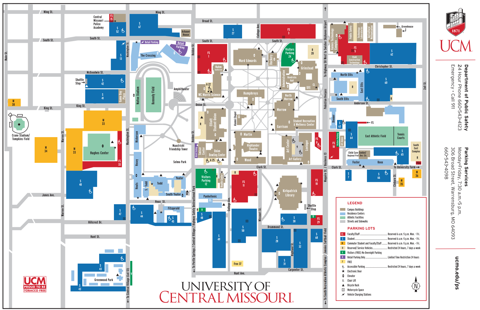 campusmap1 Parking Map